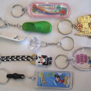 Lot of 8 and Plus Keys Chains.